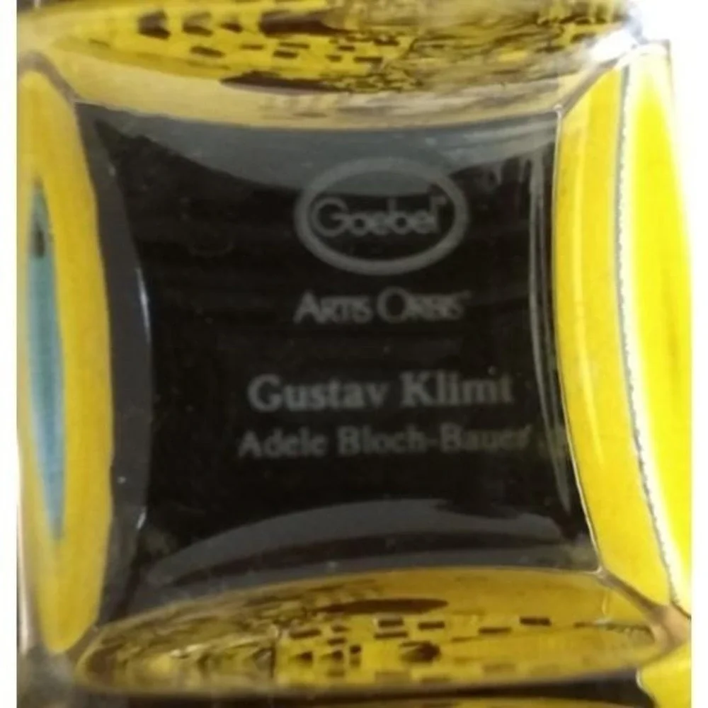 Goebel Artis Orbis Gustav Klimt Glass Votive Candle Holder Adele Bloch-Bauer NOS